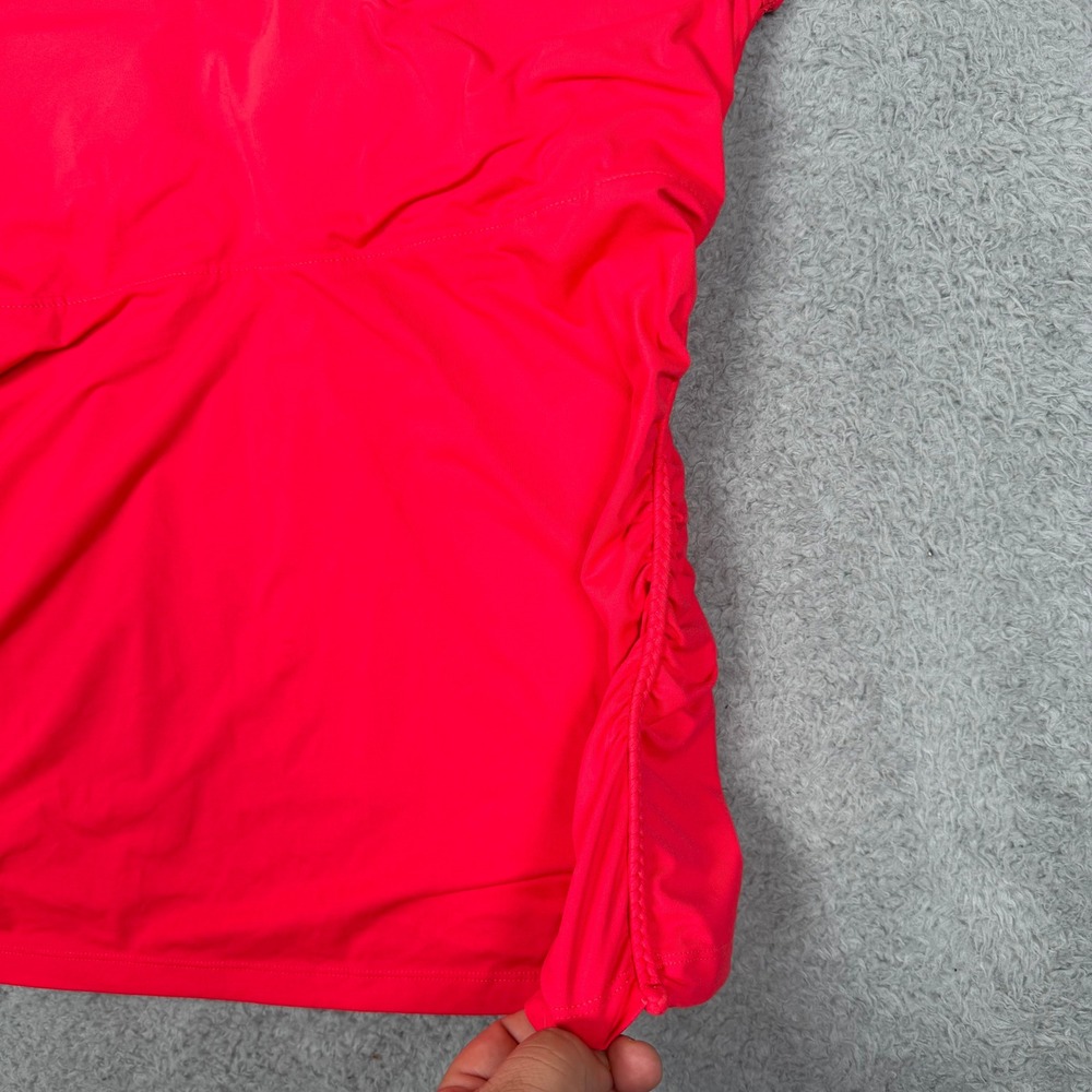 REI Womens Red/Orange Ruched Racerback Athletic Tank Top Size 16 Hiking Active - Picture 5 of 11